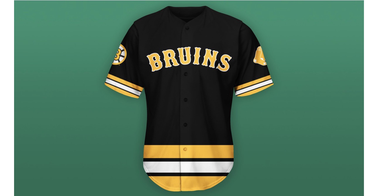 黑色 Red Sox × Bruins Jersey
